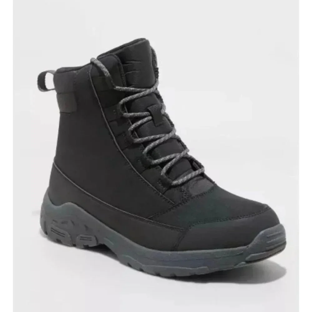 NEW mens black boots all in motion - Picture 1 of 3